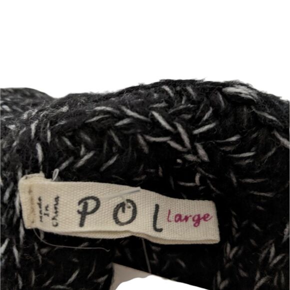 NWT POL December Nights Marled Sleeveless Turtleneck Midi Sweater Dress L - Picture 6 of 8